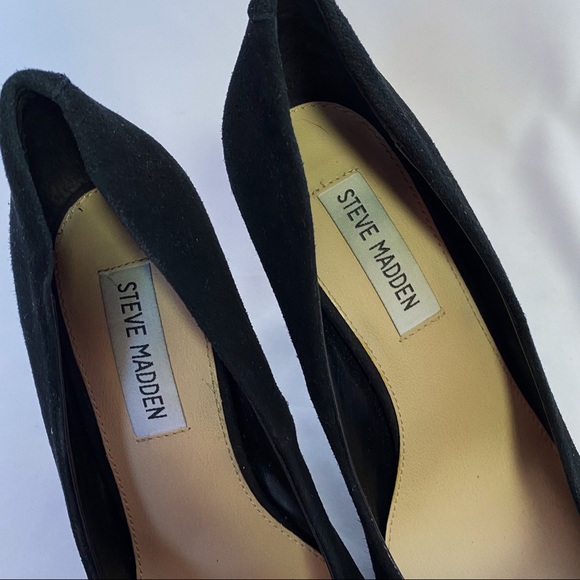 Steve Madden black velvet heels - Picture 5 of 7
